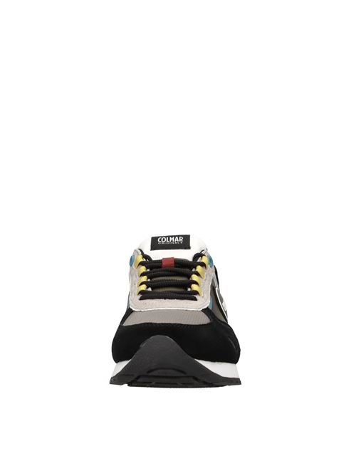 Sneakers in pelle ecopelle e tessuto COLMAR | TRAVIS SPORT FLASH 059NERO-GRIGIO-VERDE-ROSSO